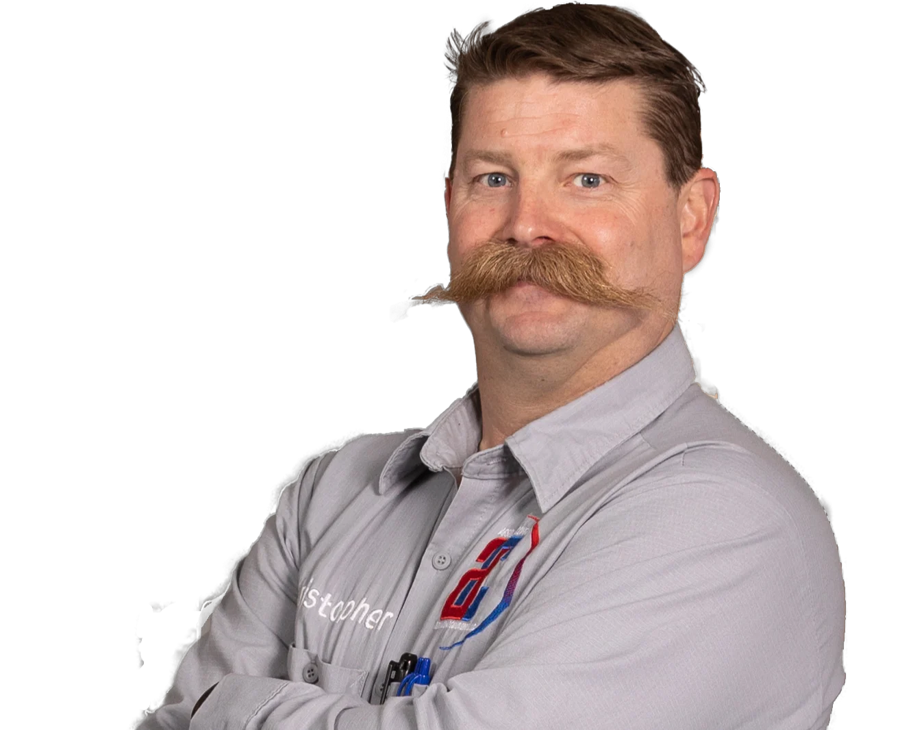 Let “The Stache” Fix It! – Absolute Comfort Logo